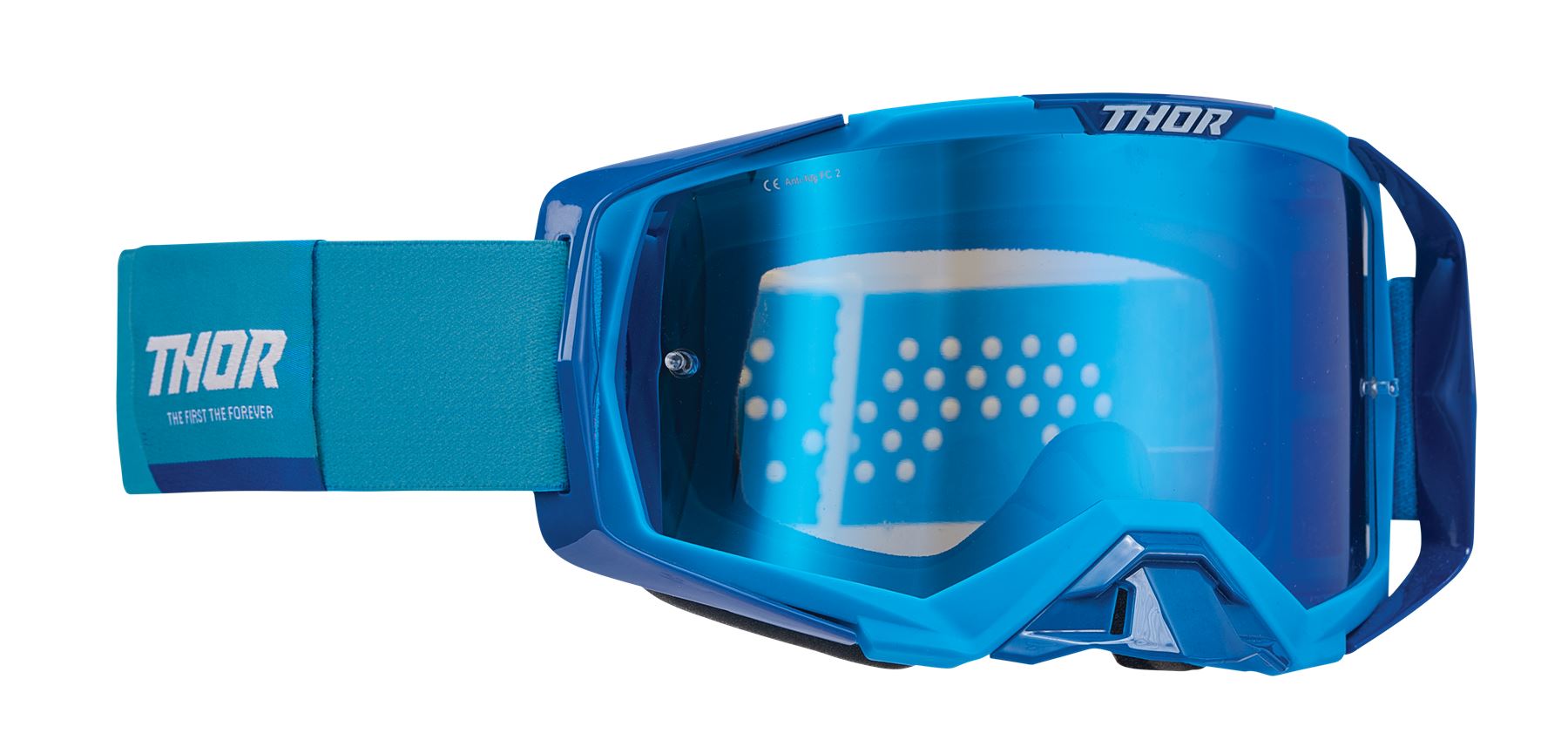 Thor 2024 Goggles Activate Blue White